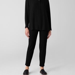 NWT - EILEEN FISHER Washable Stretch Crepe Slim Ankle Pant